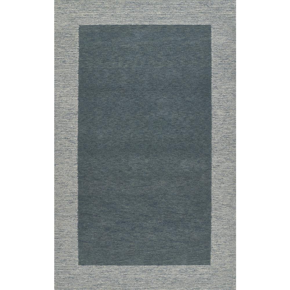 Contemporary Rectangle Area Rug, Blue, 5' X 8'. Picture 1