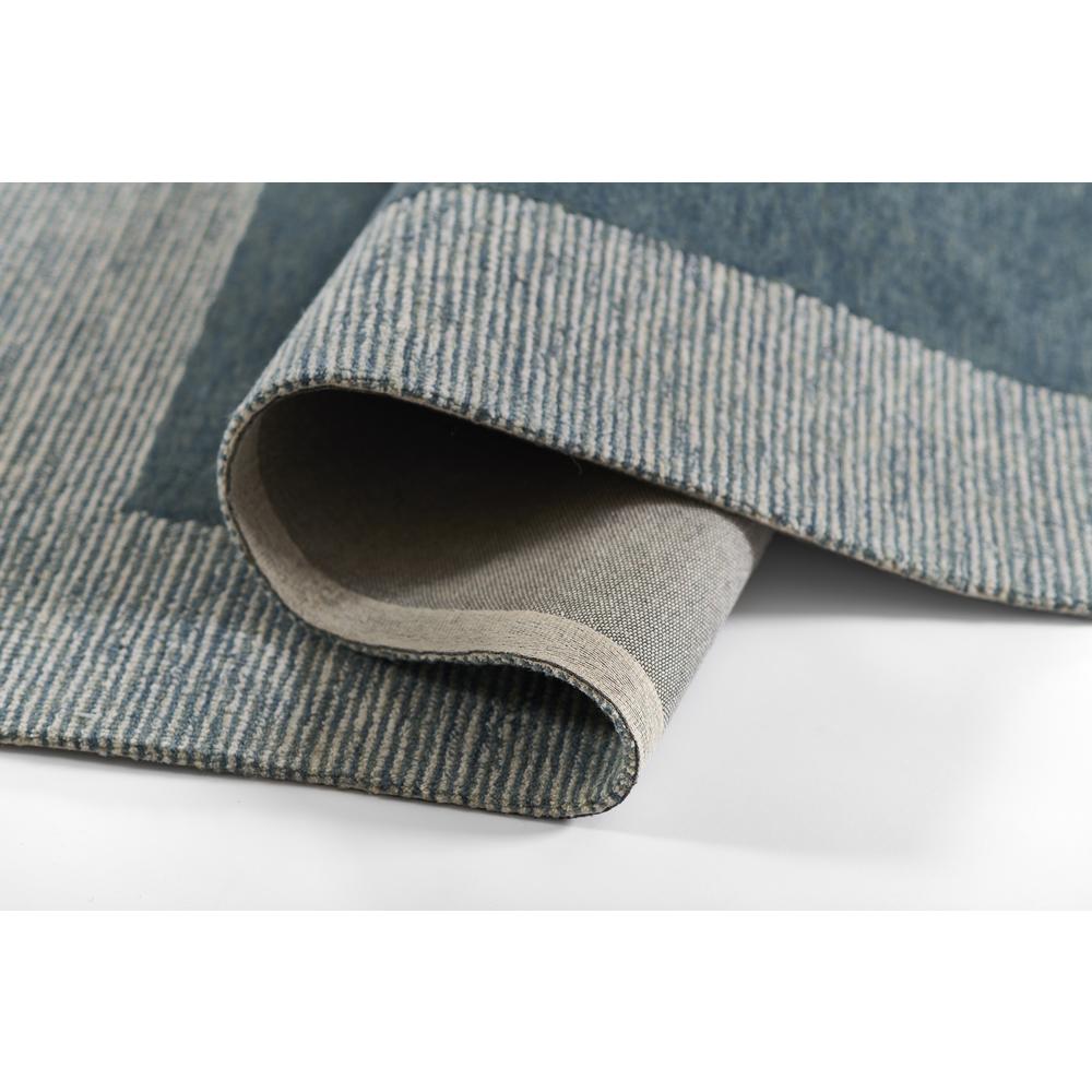 Contemporary Rectangle Area Rug, Blue, 5' X 8'. Picture 6
