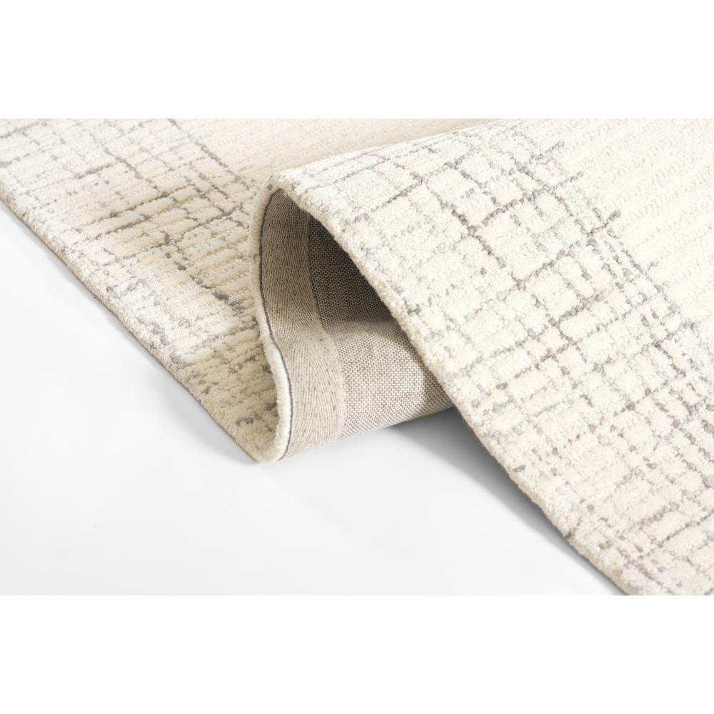 Contemporary Rectangle Area Rug, Ivory, 5' X 8'. Picture 8