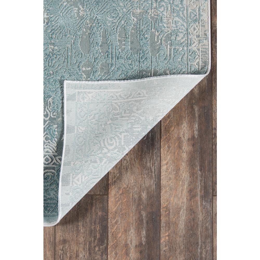 Traditional Rectangle Area Rug, Light Blue, 3'10" X 5'7". Picture 5