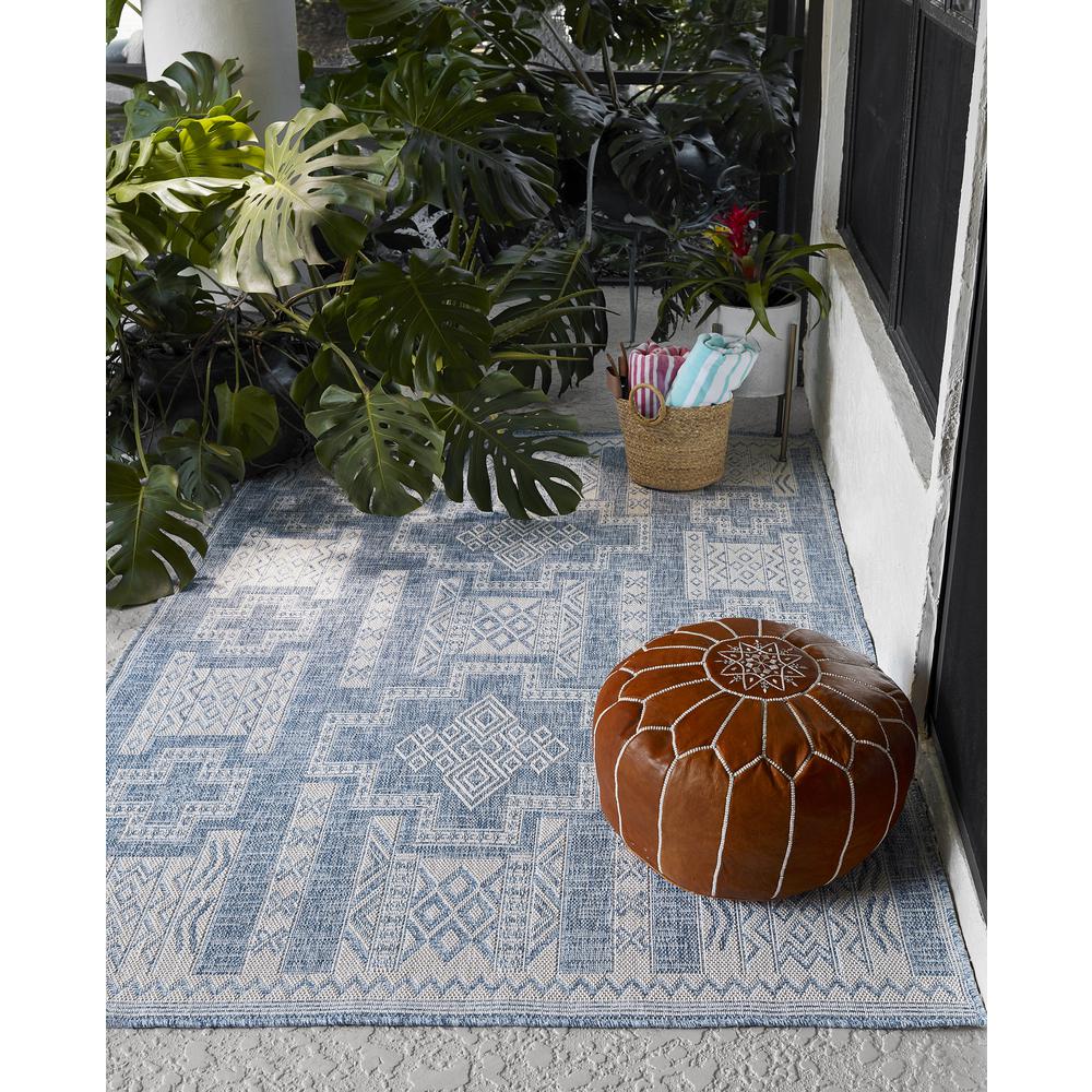 Transitional Rectangle Area Rug, Blue, 3'3" X 5'. Picture 9