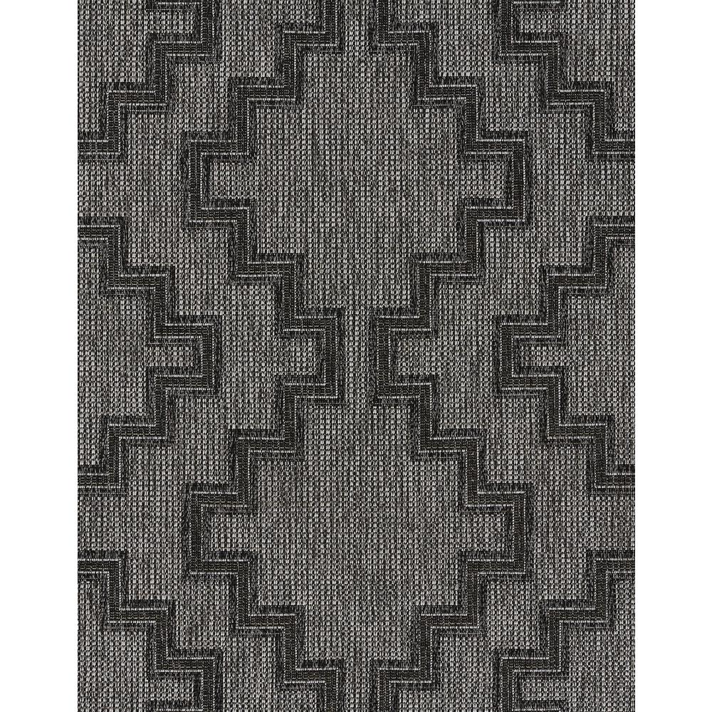 Transitional Rectangle Area Rug, Charcoal, 3'3" X 5'. Picture 7