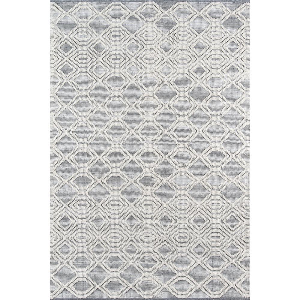 Contemporary Rectangle Area Rug, Grey, 3'6" X 5'6". Picture 1