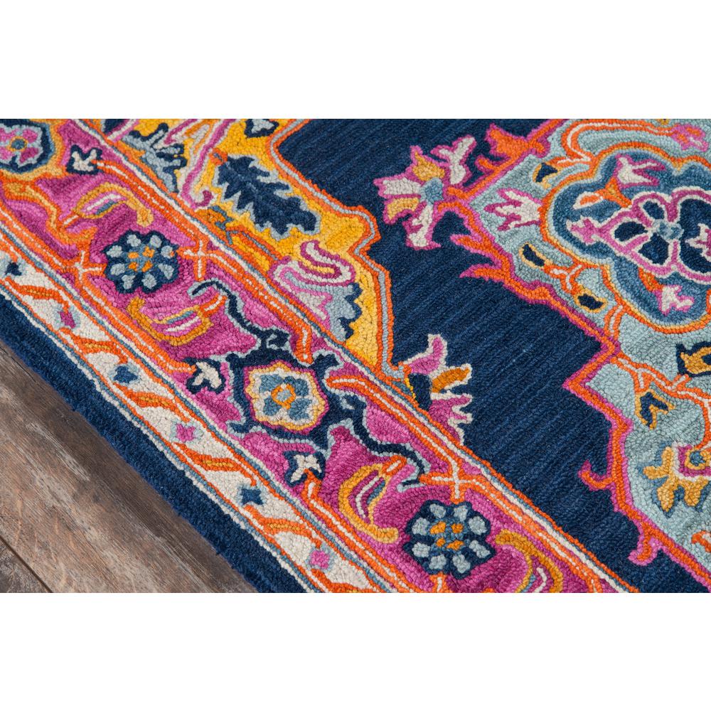 Traditional Rectangle Area Rug, Navy, 3' X 5'. Picture 3