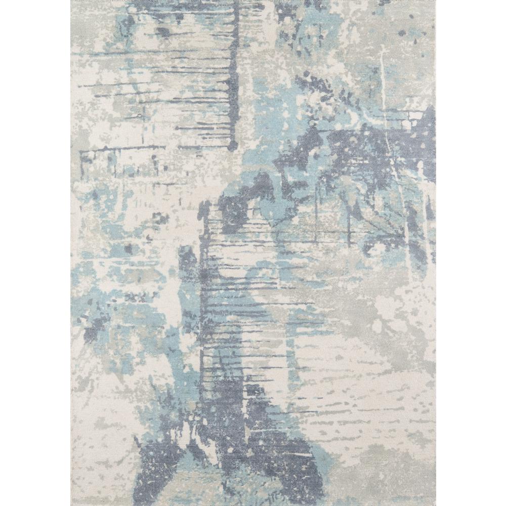 Casual Rectangle Area Rug, Blue, 3'6" X 5'6". Picture 1