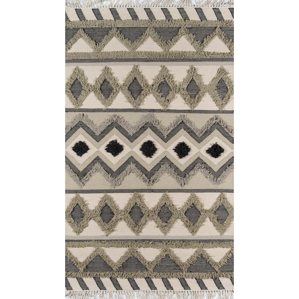 Contemporary Rectangle Area Rug, Sage, 3' X 5'. Picture 1