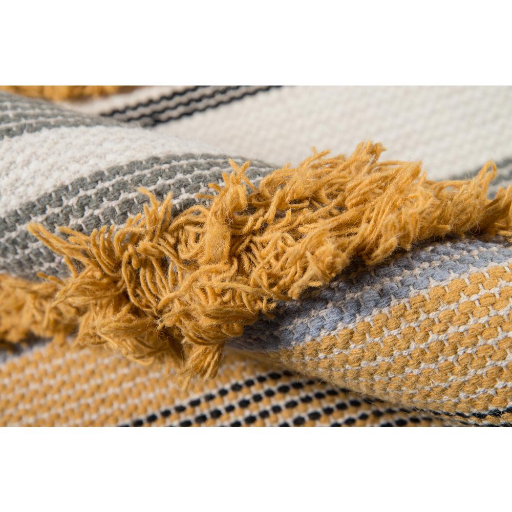 Contemporary Rectangle Area Rug, Mustard, 3' X 5'. Picture 4