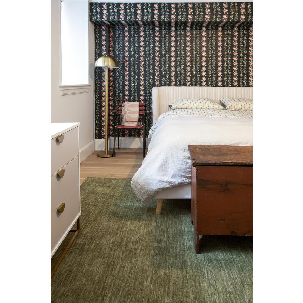 Contemporary Rectangle Area Rug, Green, 8' X 10'. Picture 12