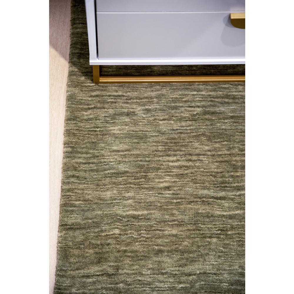Contemporary Rectangle Area Rug, Green, 8' X 10'. Picture 13
