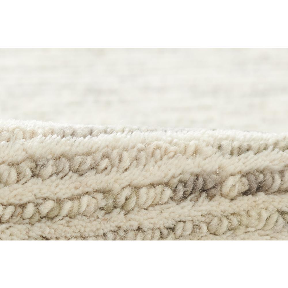 Contemporary Rectangle Area Rug, Light Grey, 3'6" X 5'6". Picture 4