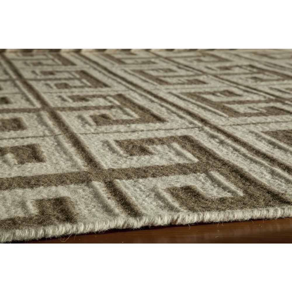 Contemporary Rectangle Area Rug, Taupe, 3'6" X 5'6". Picture 2