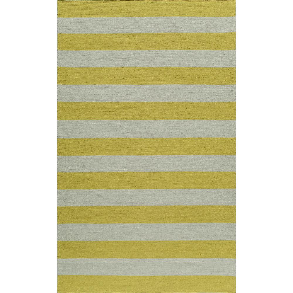 Contemporary Rectangle Area Rug, Yellow, 3'6" X 5'6". Picture 1