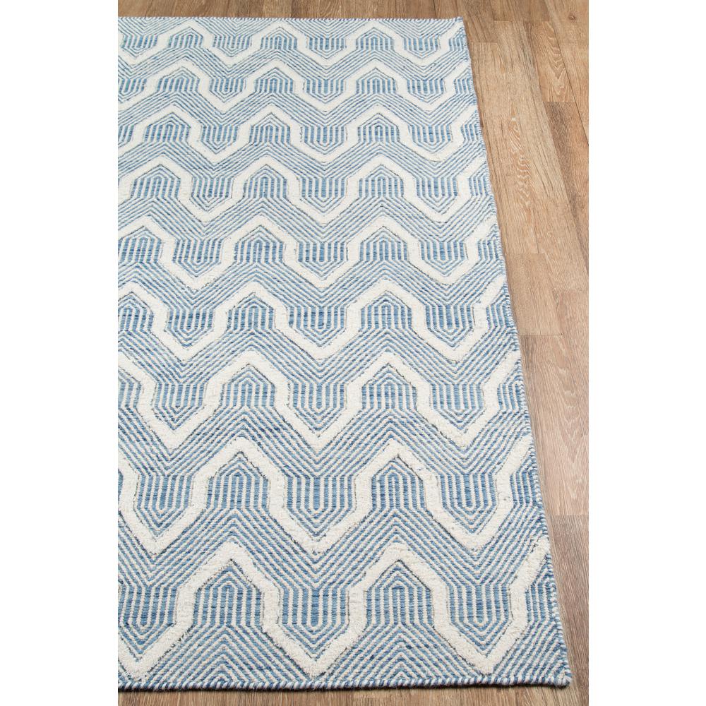 Contemporary Rectangle Area Rug, Blue, 5' X 8'. Picture 2