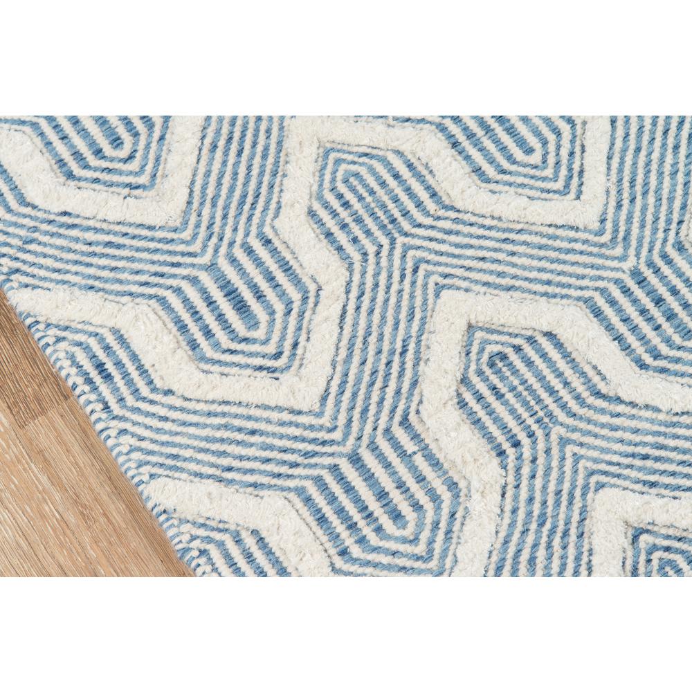 Contemporary Rectangle Area Rug, Blue, 5' X 8'. Picture 3