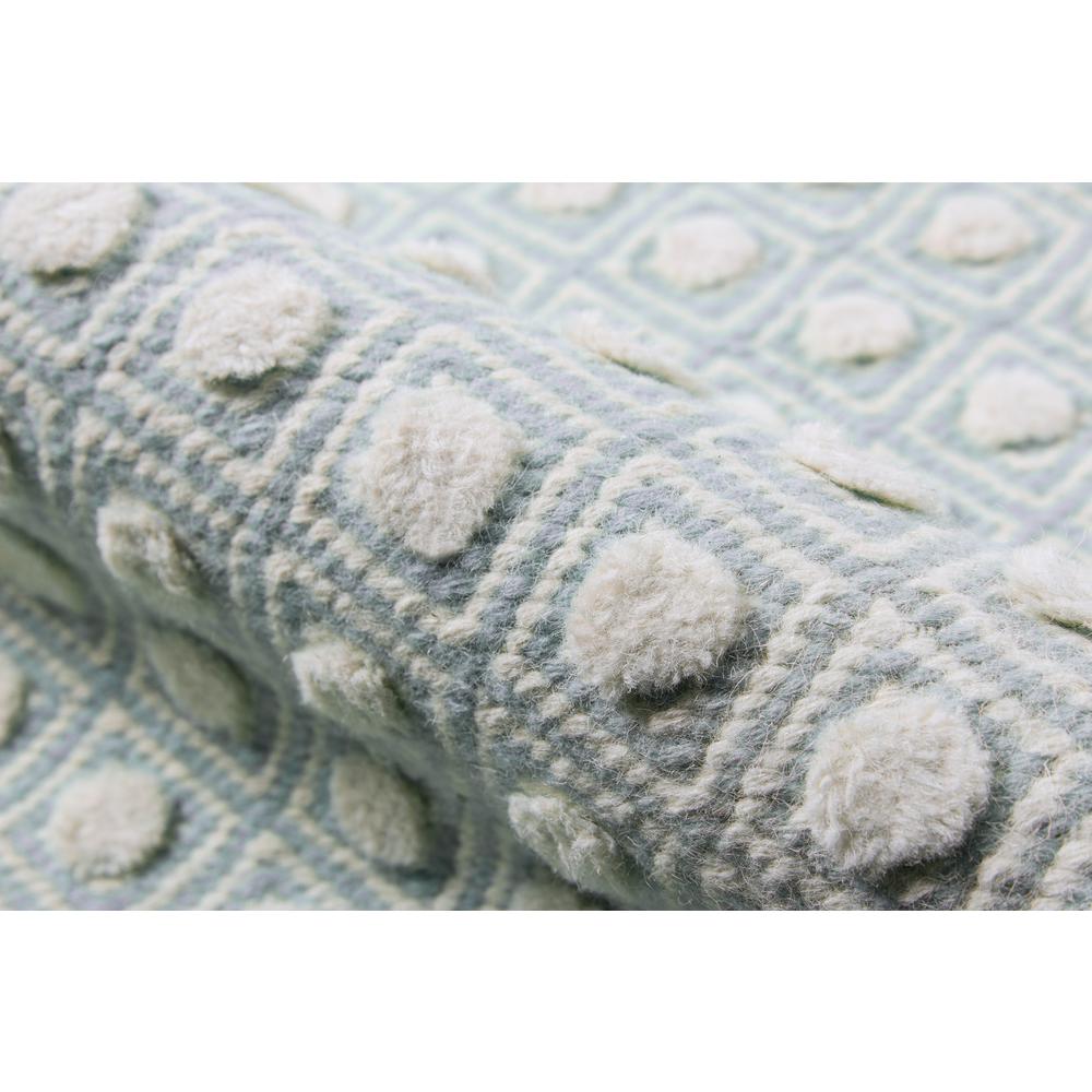 Modern Rectangle Area Rug, Blue, 5' X 8'. Picture 4