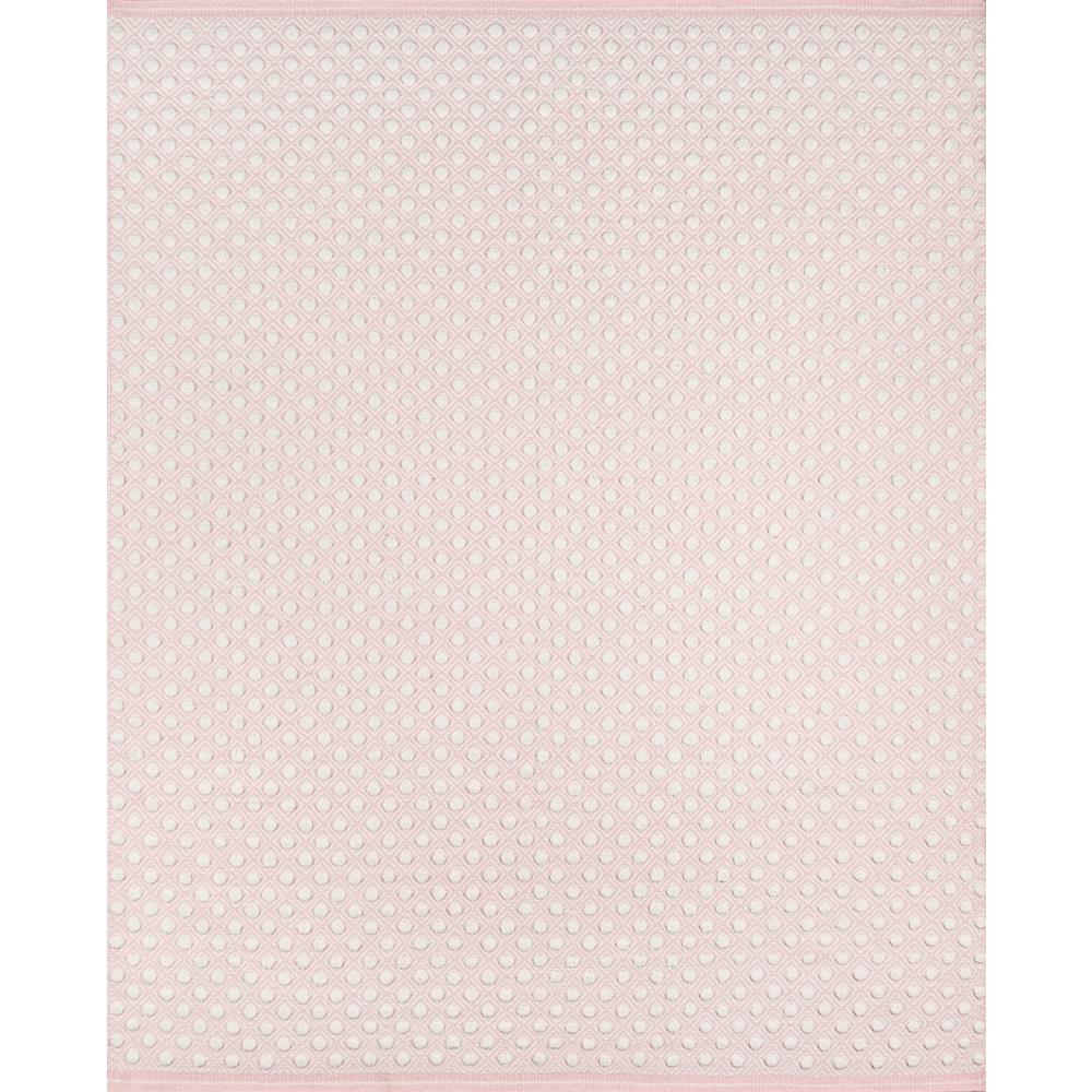 Modern Rectangle Area Rug, Pink, 5' X 8'. Picture 1