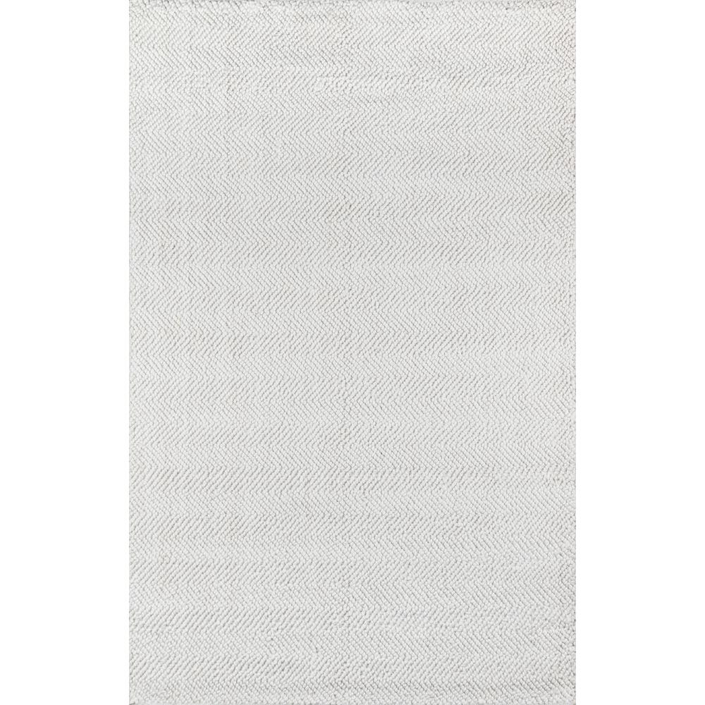 Contemporary Rectangle Area Rug, Ivory, 3'9" X 5'9". Picture 1