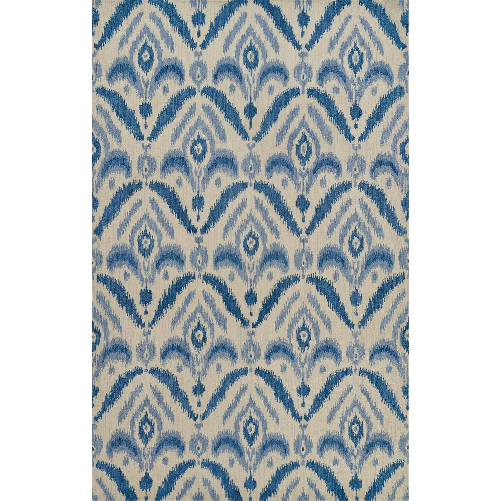 Transitional Rectangle Area Rug, Blue, 3'6" X 5'6". Picture 1