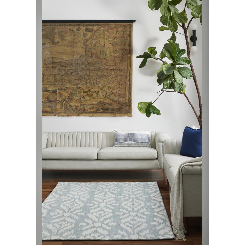 Transitional Rectangle Area Rug, Light Blue, 3'6" X 5'6". Picture 9