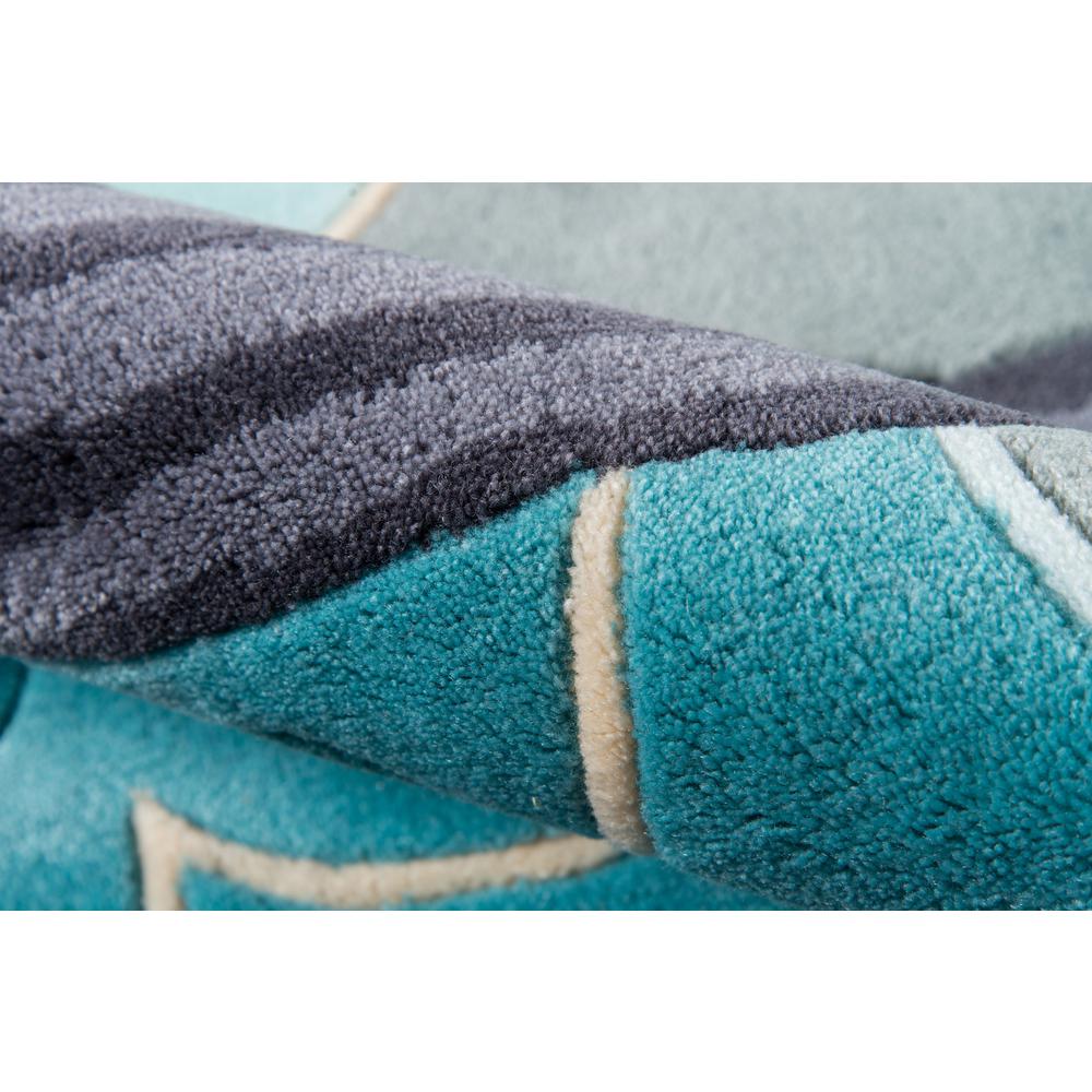 Contemporary Rectangle Area Rug, Sky, 4' X 6'. Picture 4