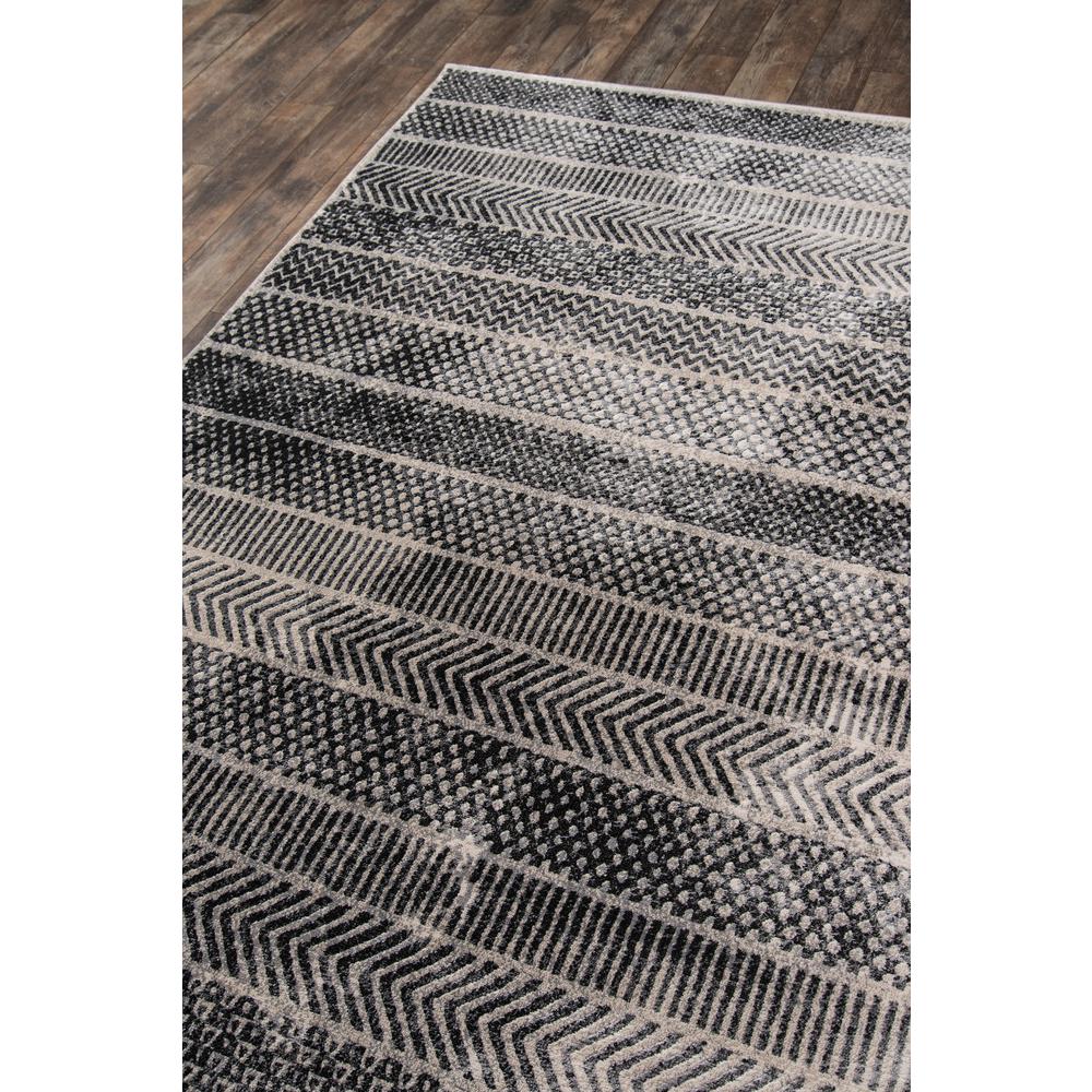 Contemporary Rectangle Area Rug, Grey, 3'11" X 5'7". Picture 2