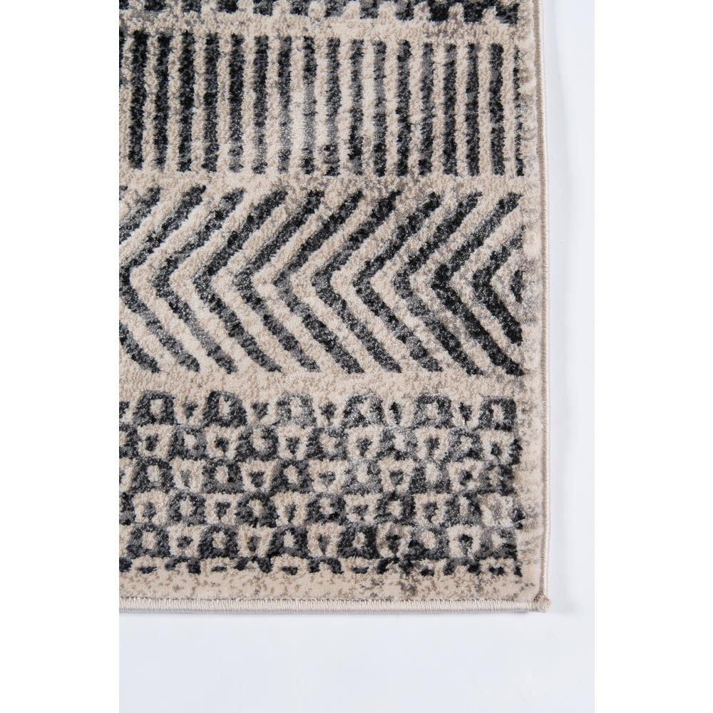 Contemporary Rectangle Area Rug, Grey, 3'11" X 5'7". Picture 3