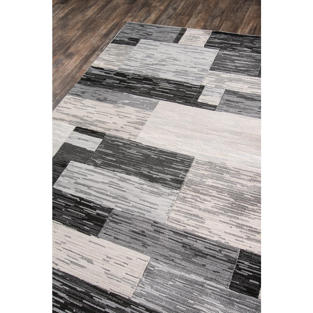 Contemporary Rectangle Area Rug, Charcoal, 3'11" X 5'7". Picture 2