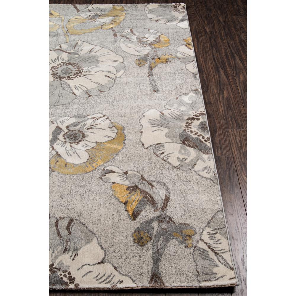 Casual Rectangle Area Rug, Grey, 3'11" X 5'7". Picture 2