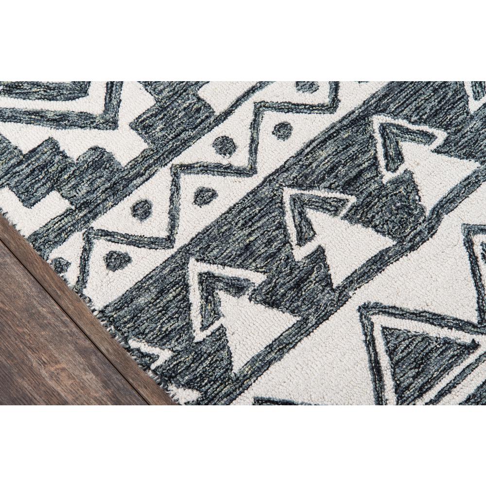 Contemporary Rectangle Area Rug, Charcoal, 3'6" X 5'6". Picture 3