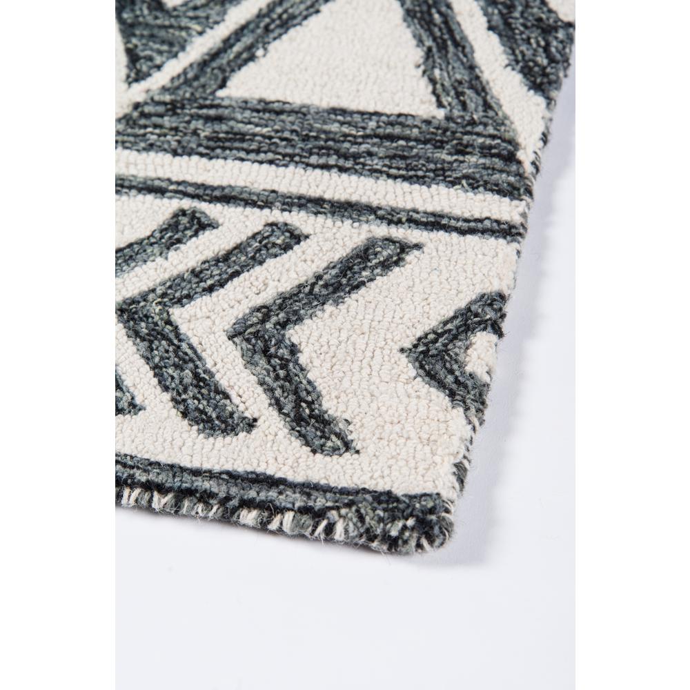 Contemporary Rectangle Area Rug, Charcoal, 3'6" X 5'6". Picture 5