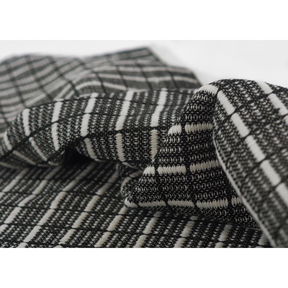 Contemporary Runner Area Rug, Black, 2'3" X 8' Runner. Picture 8