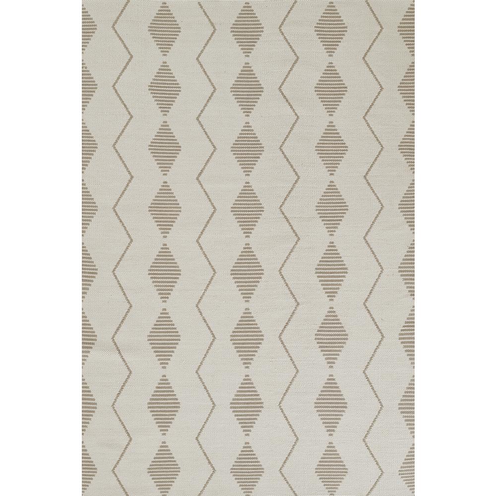Contemporary Runner Area Rug, Ivory, 2'3" X 8' Runner. Picture 1
