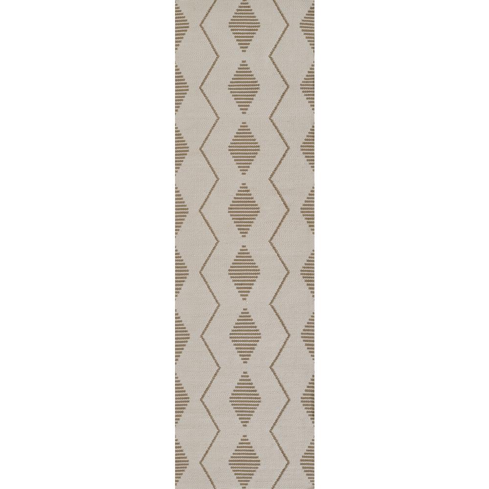 Contemporary Runner Area Rug, Ivory, 2'3" X 8' Runner. Picture 5