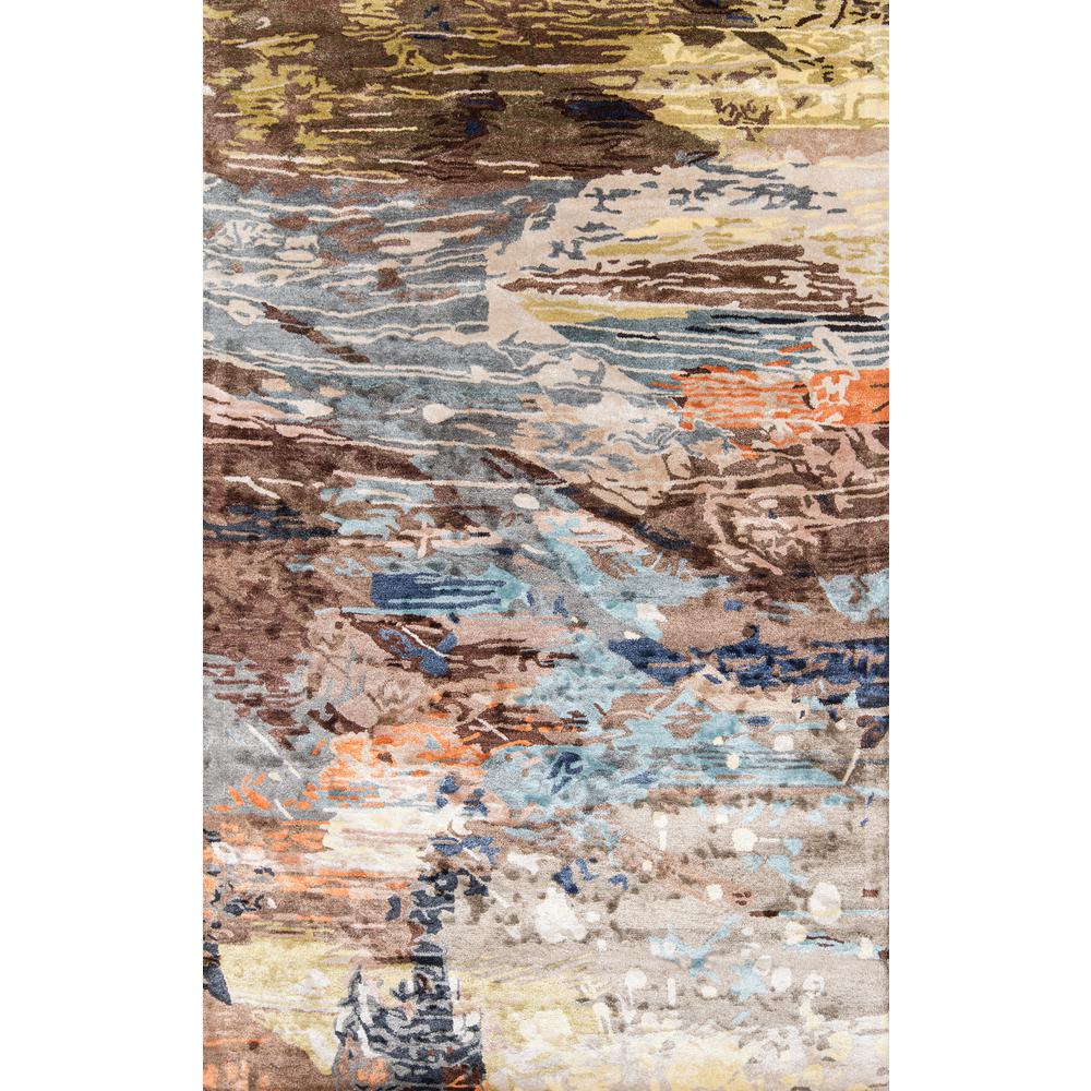 Contemporary Rectangle Area Rug, Multi, 3'6" X 5'6". Picture 1