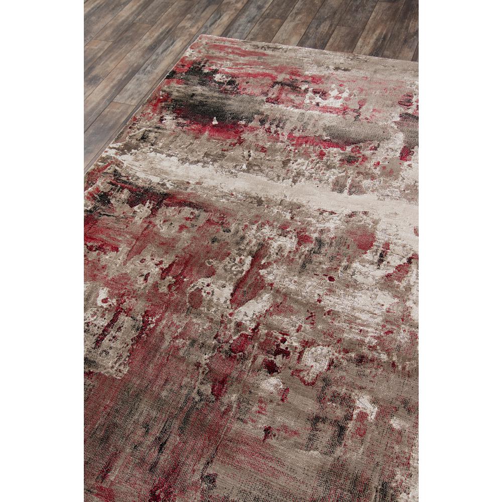 Contemporary Rectangle Area Rug, Red, 3'3" X 5'. Picture 2