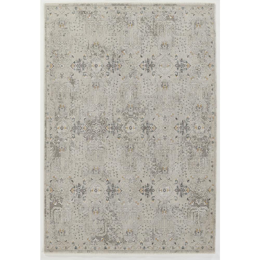 Traditional Rectangle Area Rug, Grey, 5'3" X 7'6". Picture 1