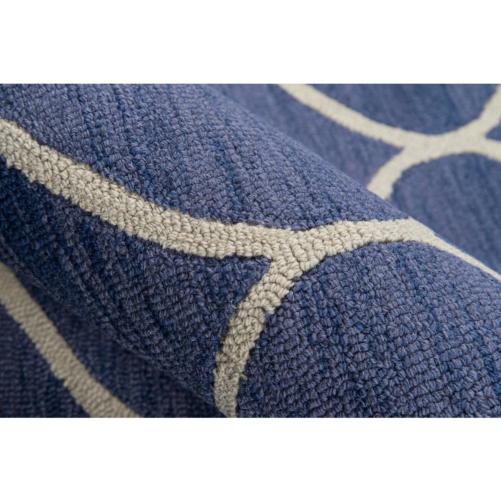 Contemporary Rectangle Area Rug, Blue, 3'9" X 5'9". Picture 4