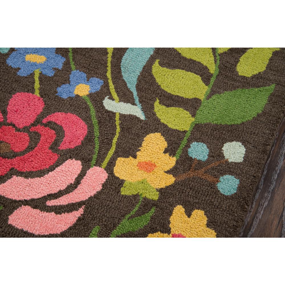 Casual Rectangle Area Rug, Brown, 3'9" X 5'9". Picture 3