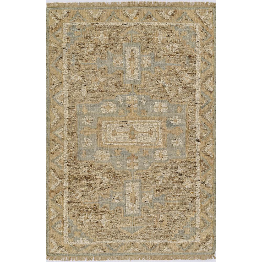 Traditional Rectangle Area Rug, Blue, 5'3" X 7'6". Picture 1