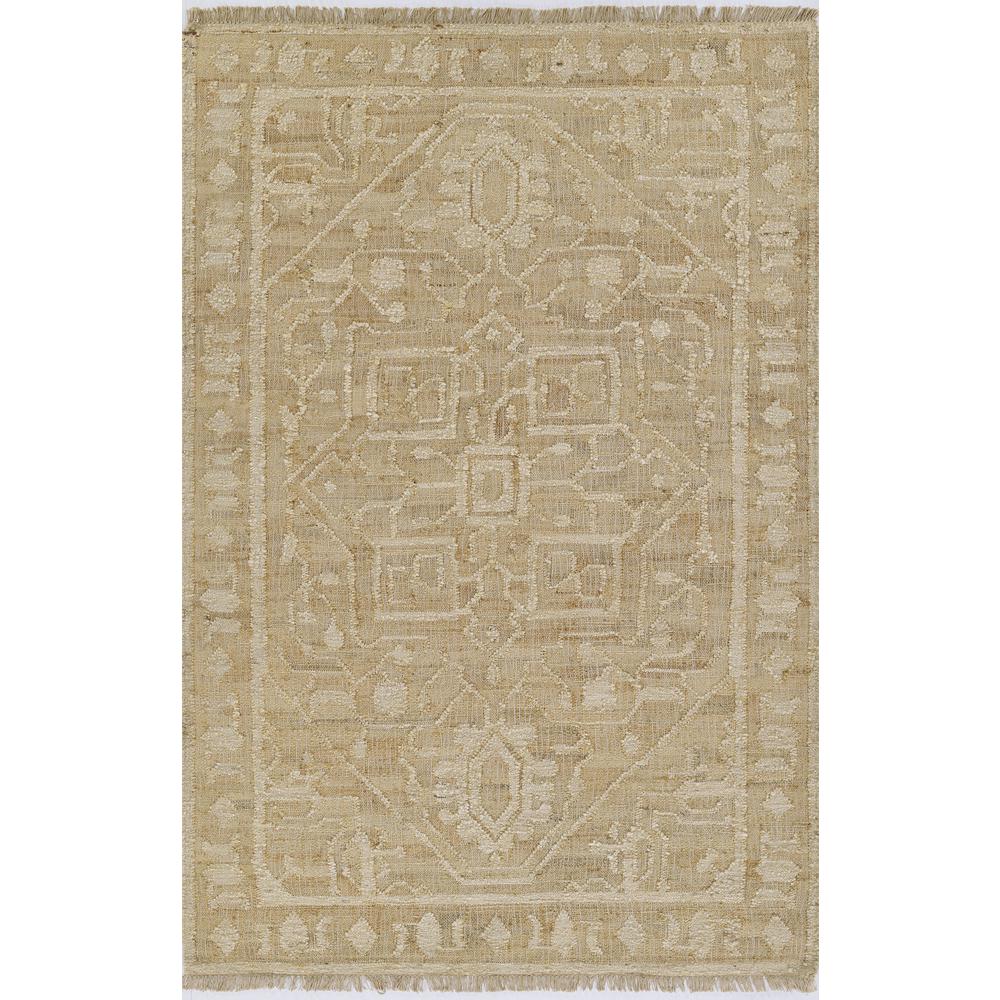 Traditional Rectangle Area Rug, Ivory, 5'3" X 7'6". Picture 1