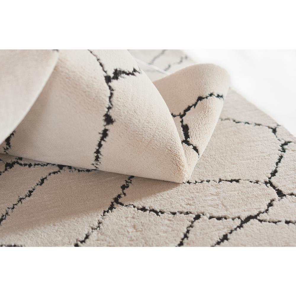 Contemporary Rectangle Area Rug, Ivory, 3'11" X 5'7". Picture 8