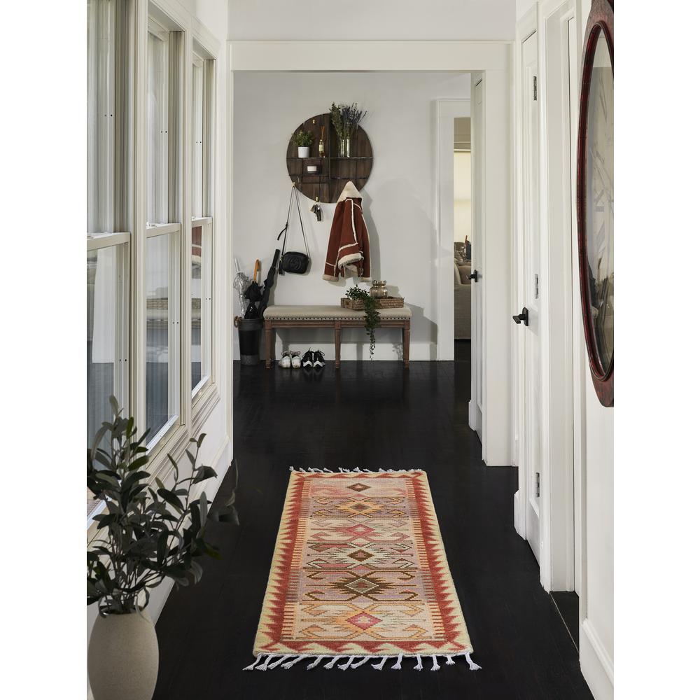 Traditional Rectangle Area Rug, Rust, 3'6" X 5'6". Picture 12