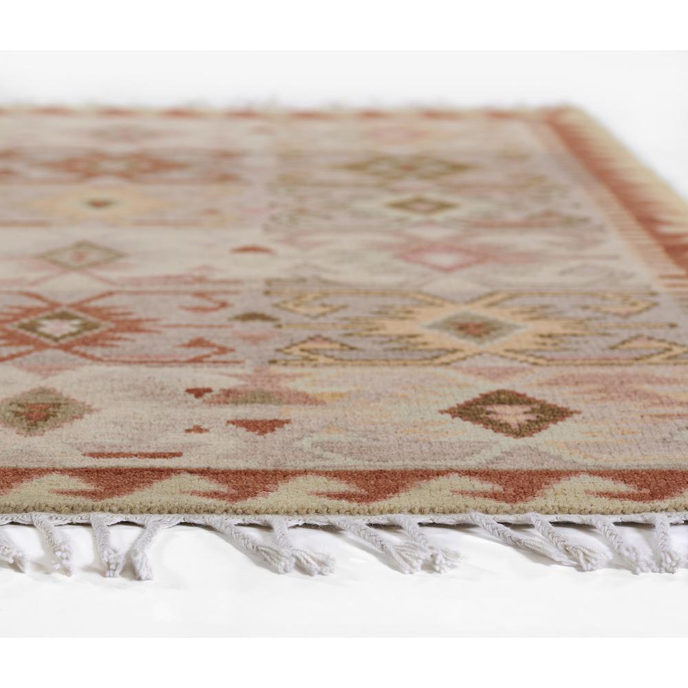 Traditional Rectangle Area Rug, Rust, 3'6" X 5'6". Picture 3