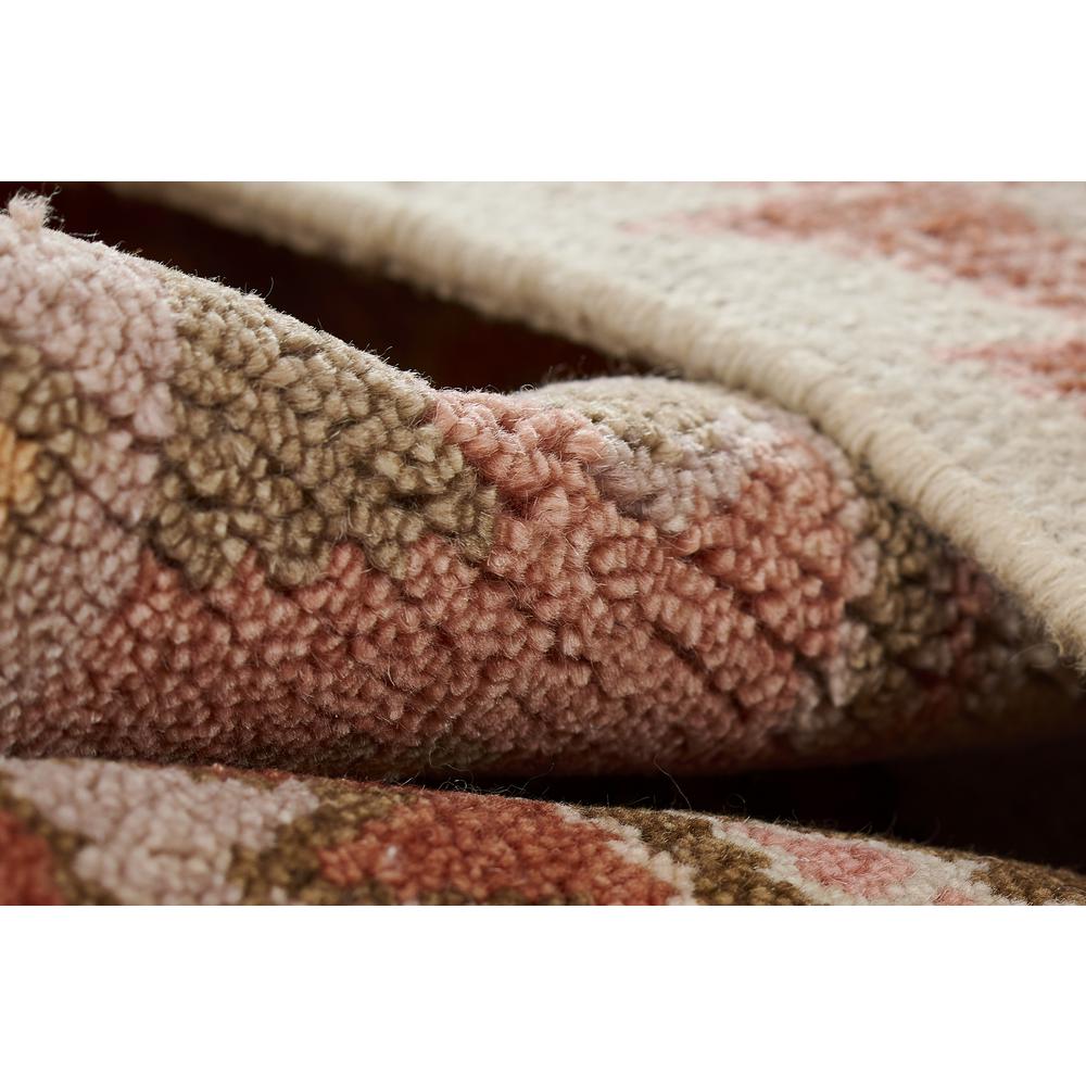 Traditional Rectangle Area Rug, Rust, 3'6" X 5'6". Picture 4