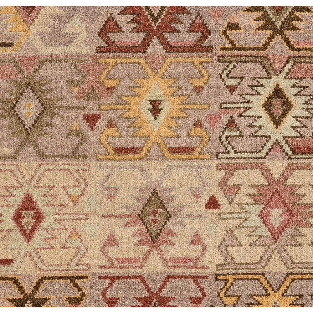Traditional Rectangle Area Rug, Rust, 3'6" X 5'6". Picture 8