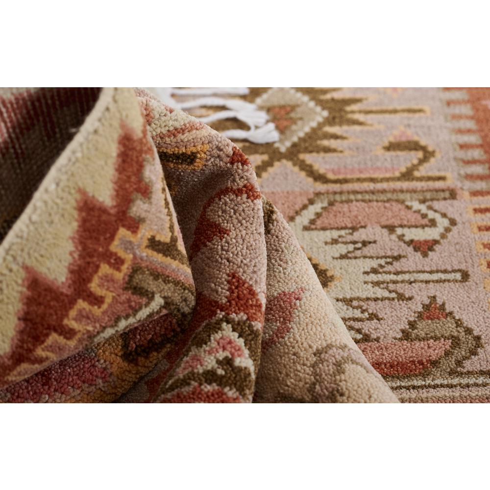 Traditional Rectangle Area Rug, Rust, 3'6" X 5'6". Picture 9
