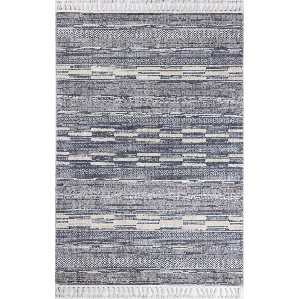 Contemporary Runner Area Rug, Blue, 2'3" X 10' Runner. Picture 1