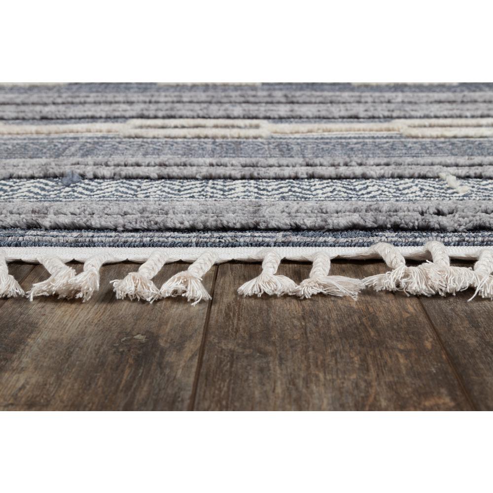 Contemporary Runner Area Rug, Blue, 2'3" X 10' Runner. Picture 3