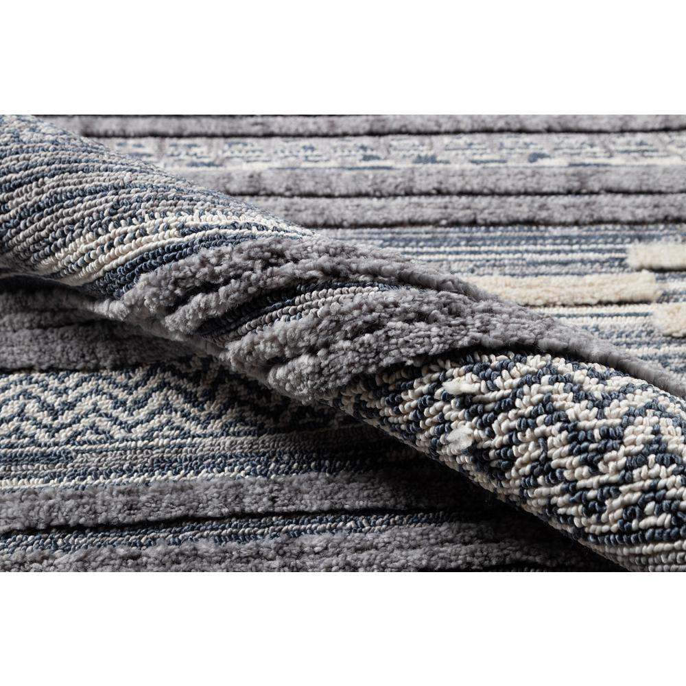 Contemporary Runner Area Rug, Blue, 2'3" X 10' Runner. Picture 4