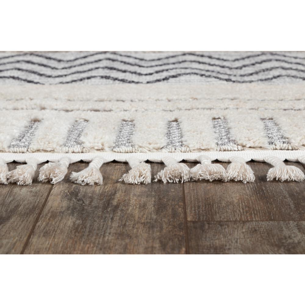 Contemporary Runner Area Rug, Grey, 2'3" X 10' Runner. Picture 3